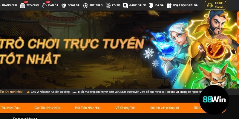 88win được mệnh danh là thiên đường cá cược 